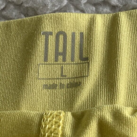 TAIL Tennis Skort Womens Large Yellow Ball Pockets Ruffle Hem Pull On Activewear - Picture 2 of 9